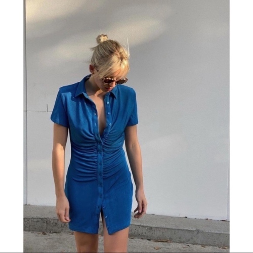 With Jean Blue Mini Dress - Picture 2 of 11